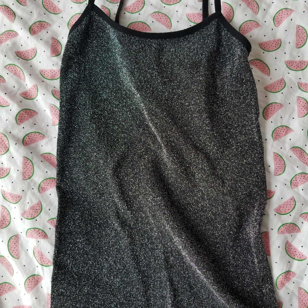 $$ Black Sparkly Tank